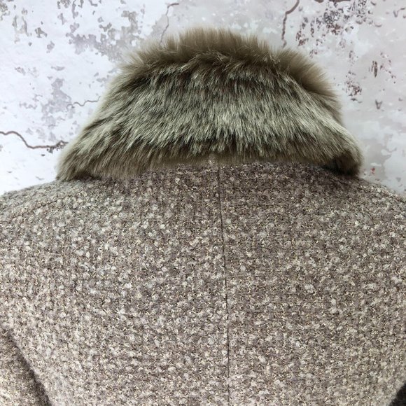 Helene Berman Faux Fur Detachable Collar Jacket S NWT - Picture 7 of 11